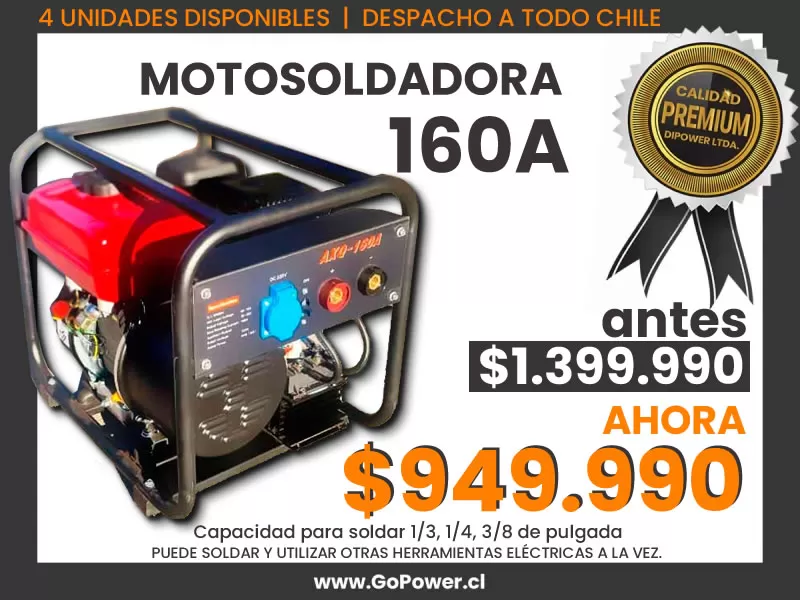 motosoldadora 160A - GoPower · Herramientas y Maquinas Industriales